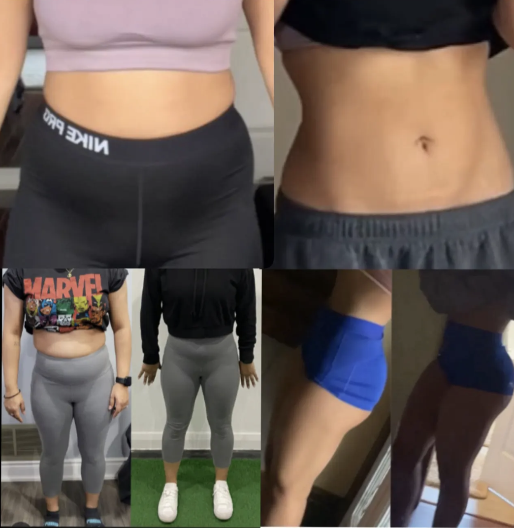 BuildHer Athletics client transformation collage
